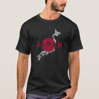 Japanische Karte und Flagge Souvenir erschüttert J