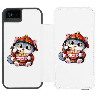 Japanische Katze bringt Erinnerungen an Zuhause Incipio Watson™ iPhone 5 Geldbörsen Hülle