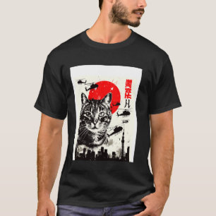 Japanische Katze Catzilla 1 T-Shirt