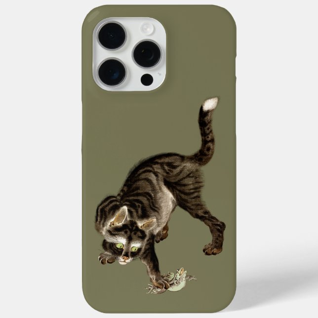Japanische Katze fängt einen Frosch Case-Mate iPhone Hülle (Rückseite)
