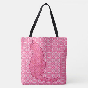 Japanische Katze - Fuchsia Pink Batik