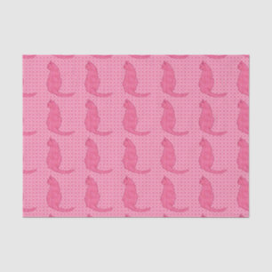 Japanische Katze - Fuchsia Pink Batik Seidenpapier