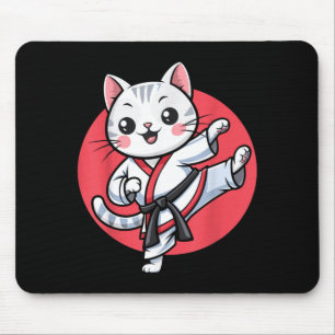 Japanische Katze Karate Kawaii Jiu Jitsu Frauen Mä Mousepad