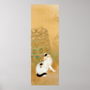 Japanische Katze, Takeuchi Seihō, japanische Kunst Poster
