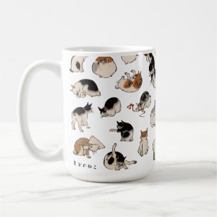 Japanische Katzen, Hiroshige, Ukiyo-e Kaffeetasse
