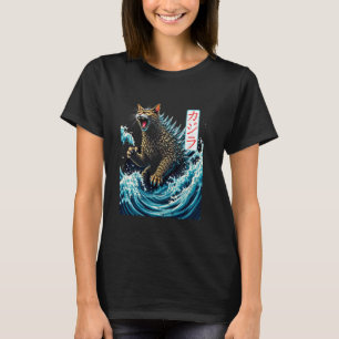 Japanische Katzen Kawaii Japan Katze Monster & Kan T-Shirt