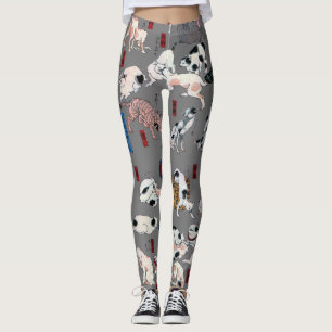 Japanische Katzen, Kuniyoshi, Ukiyo-e Leggings