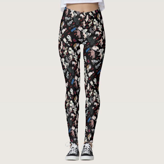 Japanische Katzen, Kuniyoshi, Ukiyo-e Leggings (Vorderseite)