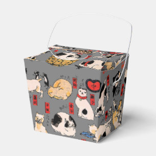 Japanische Katzen Ukiyo-e Funny kitty Geschenkschachtel