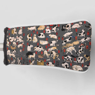 Japanische Katzen Ukiyo-e Funny kitty Golf Headcover