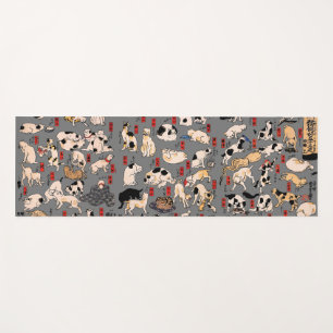 Japanische Katzen Ukiyo-e Funny kitty Yogamatte