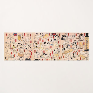 Japanische Katzen von Utagawa Kuniyoshi Yoga Mat Yogamatte