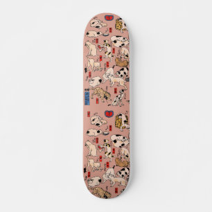 Japanische Katzen Woodblock ukiyo-e Vintag Kitty Skateboard