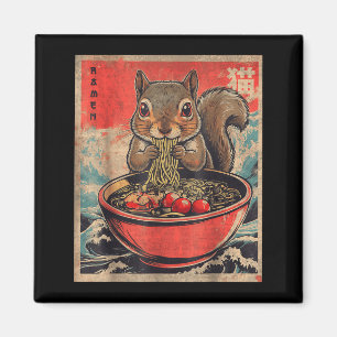 Japanische Kawaii-Eichhörnchen, die Ramen-Anime-Ge Magnet