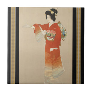 Japanische Keramik Fliese