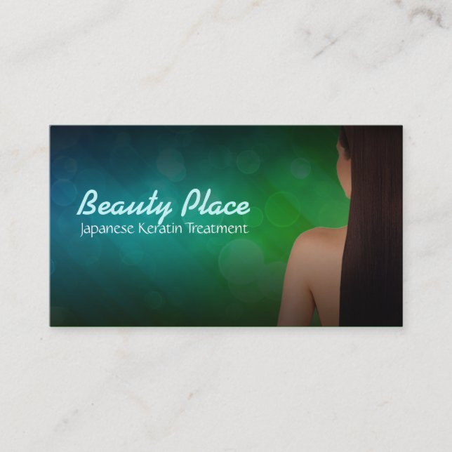 japanische Keratinbehandlung Visitenkarten Visitenkarte (Vorderseite)