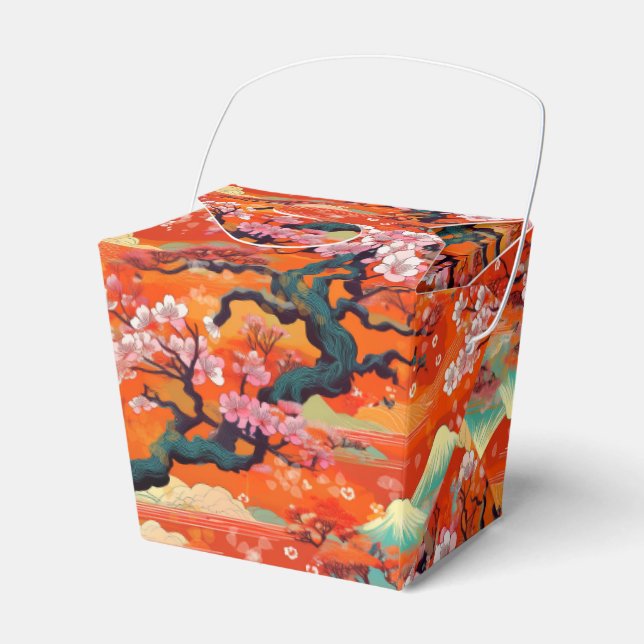 Japanische Kimono Fabric stilisierte die Gevor Box Geschenkschachtel (Vorderseite)