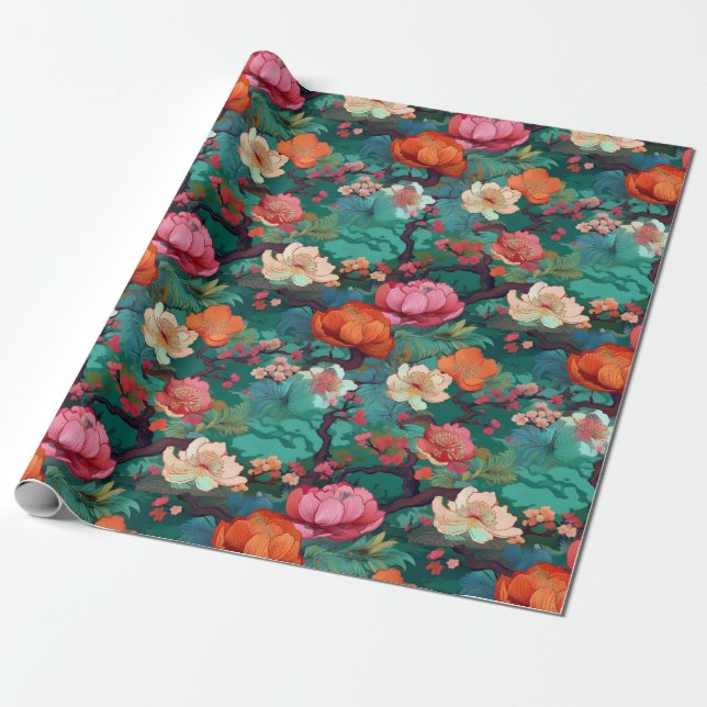 Japanische Kimono Fabric-Verpackung Geschenkpapier (Ungerollt)