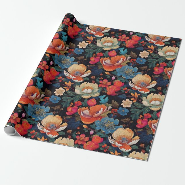 Japanische Kimono Fabric-Verpackung Geschenkpapier (Ungerollt)