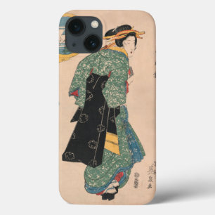 Japanische Kimono Frau: Ukiyo-e Woodblock Print Case-Mate iPhone Hülle