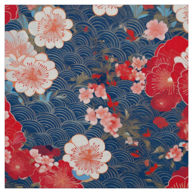 Japanische Kimono-inspirierte Ware Stoff (Muster)