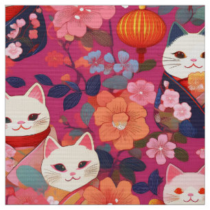 Japanische Kimono-inspirierte Ware Stoff