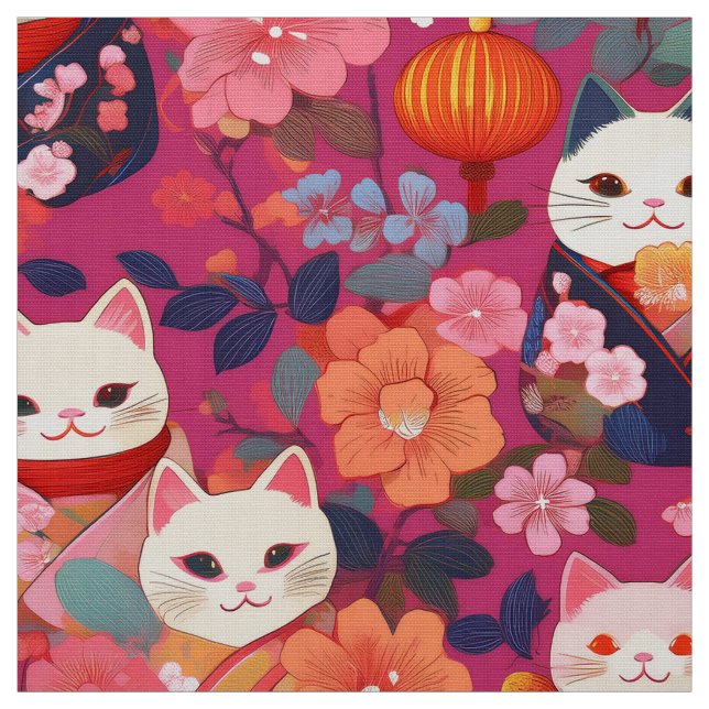 Japanische Kimono-inspirierte Ware Stoff (Muster)