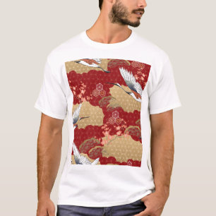 Japanische Kimono-Kirschblüten T-Shirt