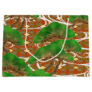 Japanische Kimonomuster Geschenk-Tasche Große Geschenktüte