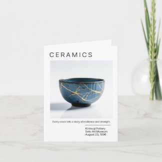 Japanische Kintsugi-Pottery-Karte Einladung