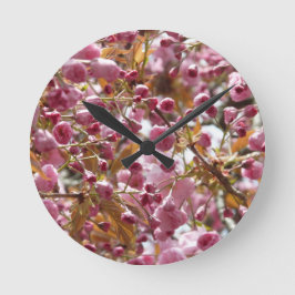 Japanische Kirschbaume Runde Wanduhr