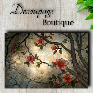 Japanische Kirschblüten Asiatischer Stil Decoupage Seidenpapier