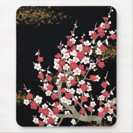 Japanische Kirschblüten florale Kunst Mousepad