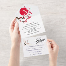 Japanische Kirschblüten-Hochzeit