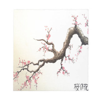 Japanische Kirschblüten Notizblock