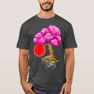 Japanische Kirschblüten-Sakura-Blume T-Shirt