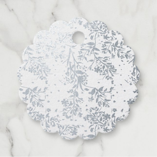 Japanische Kirschblüten Silberdanke Geschenkanhänger (Vorderseite)