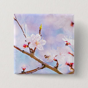 Japanische Kirsche - Sakura in Bloom Button