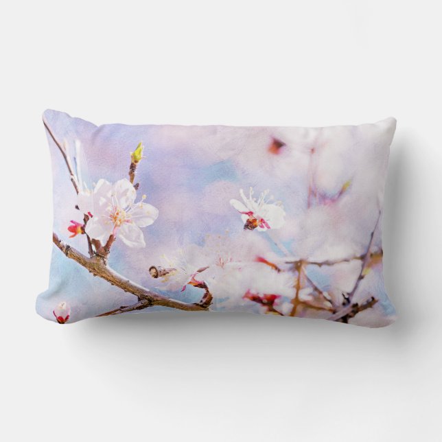 Japanische Kirsche - Sakura in Bloom Lendenkissen (Vorderseite)