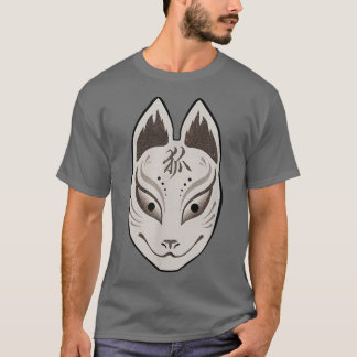 Japanische Kitsune-Maske für Geist T-Shirt