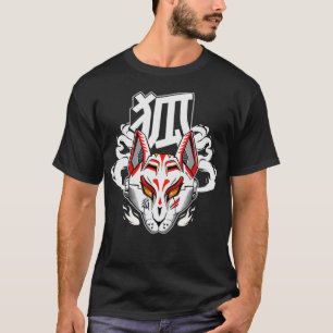 Japanische Kitsune-Maske Shirt für Cyberpunk-Stil