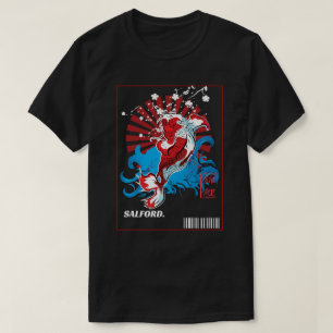 Japanische Koi-Fische Aufgehende Sonne Vintage Uki T-Shirt