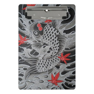 Japanische Koi-Fische Mini Klemmbrett