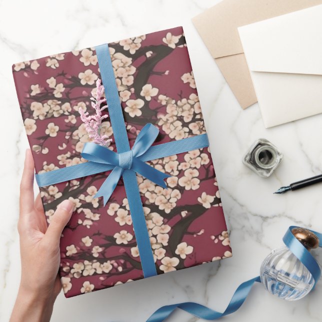 Japanische Koi-Fische Sakura-Muster  Geschenkpapier (Schenken)