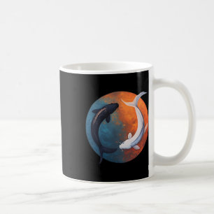 Japanische Koi-Fische Yin und Yang Männer Frauen F Kaffeetasse