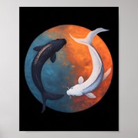 Japanische Koi-Fische Yin und Yang Männer Frauen F