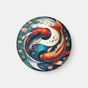 Japanische Koi-Fische Yin Yang Magnet