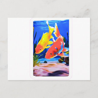 Japanische Koi-Fische Zen-Harmonie - Symbol für gu Feiertagspostkarte