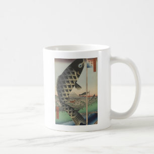 Japanische Koi Hiroshige Fisch Festival Flagge Tasse