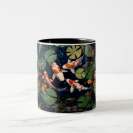Japanische Koi-Tasse Zweifarbige Tasse